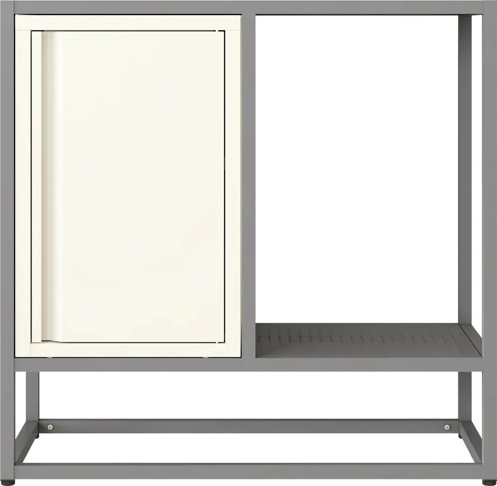 Buffet compact Burlöv : optimisez vos petits espaces avec style et acier - 7