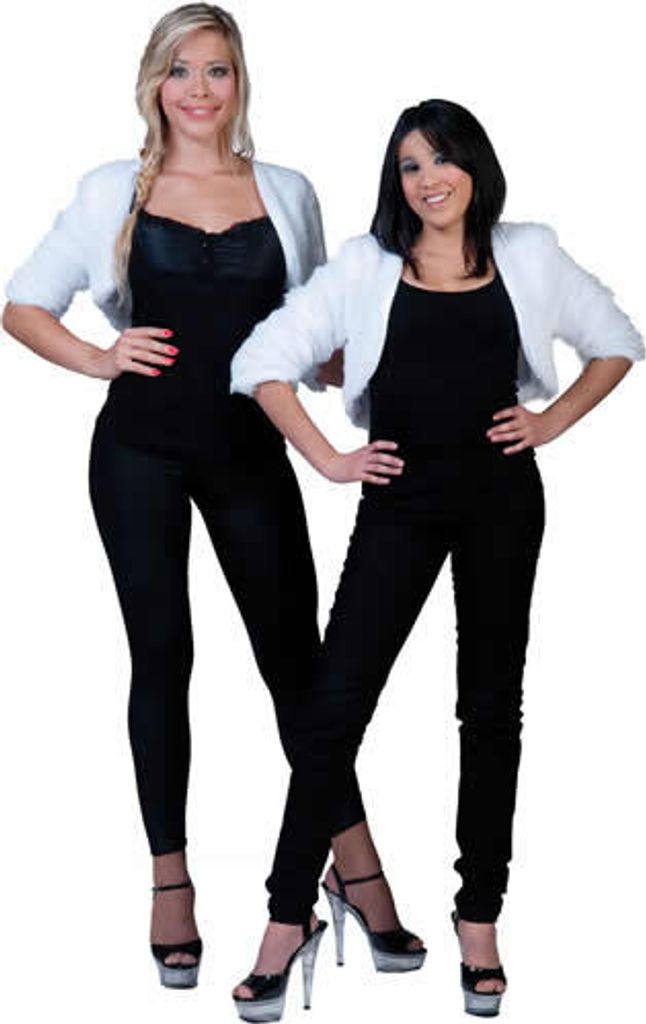 Bolero Fuzzy Hippie 70er Jahre weiss Karneval Fasching Produktbild 