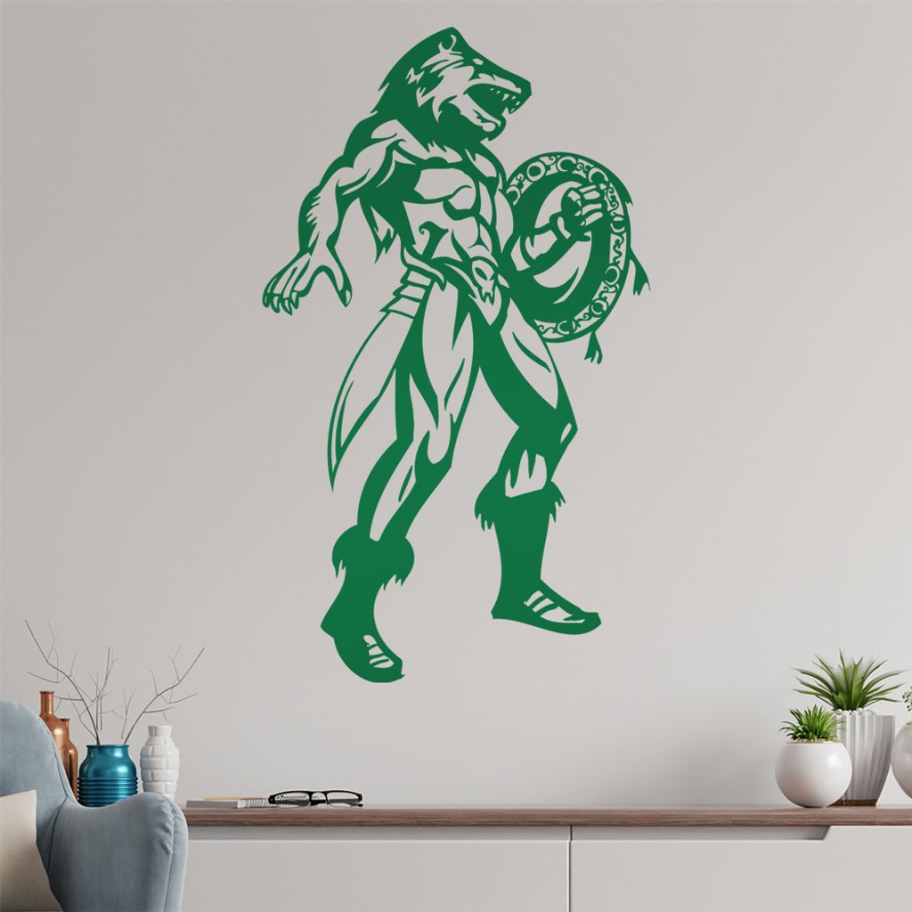 Fantasy Krieger Wandtattoo in 6 Größen - Wandaufkleber Wall Sticker - Dekoration, Küche, Wohnzimmer, Schlafzimmer, Badezimmer