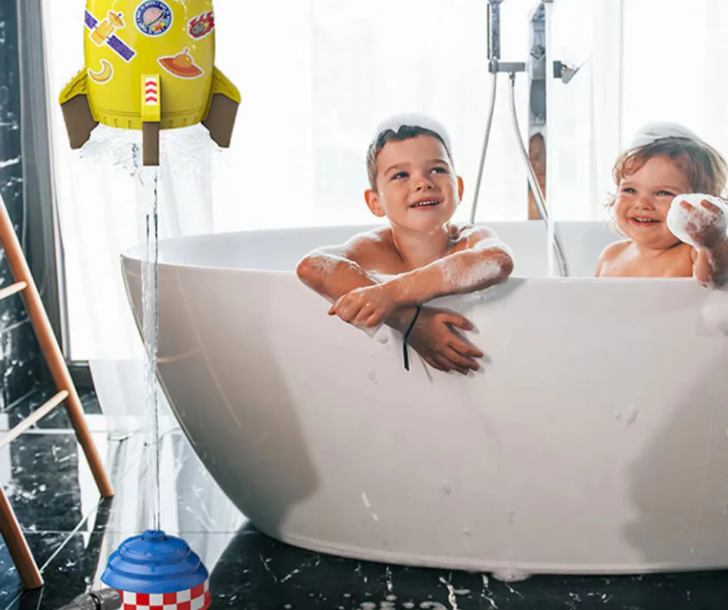 Fusée flottante à eau en ABS robuste : propulsion 3m et jet rotatif - 3