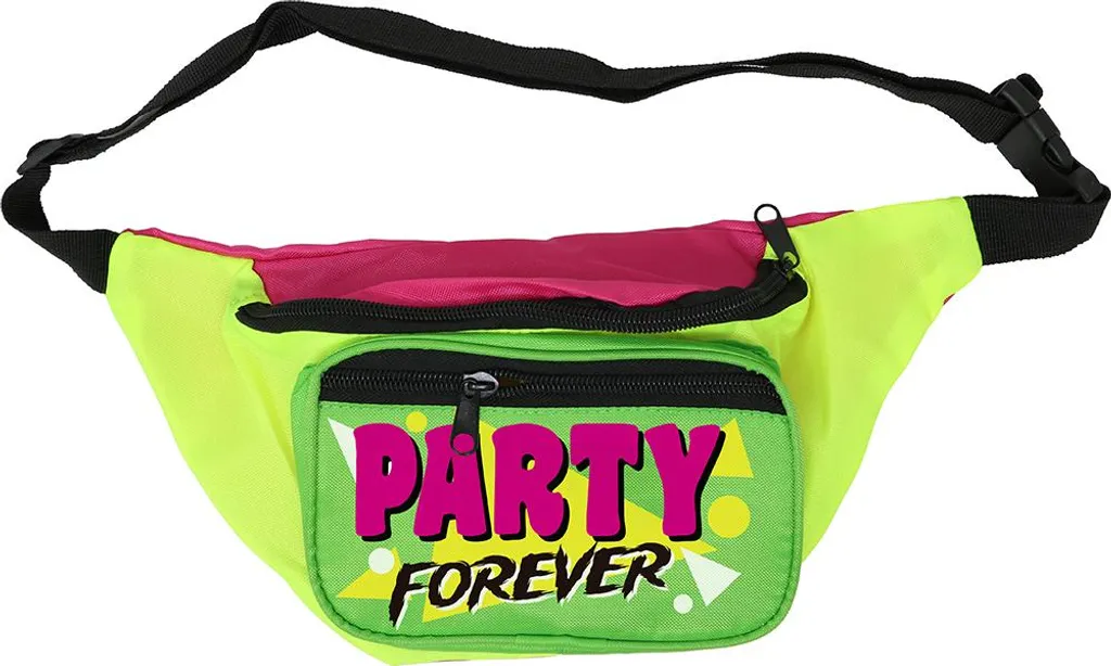 Banane vert fluo ajustable style marsupio rétro pour mode festivalier