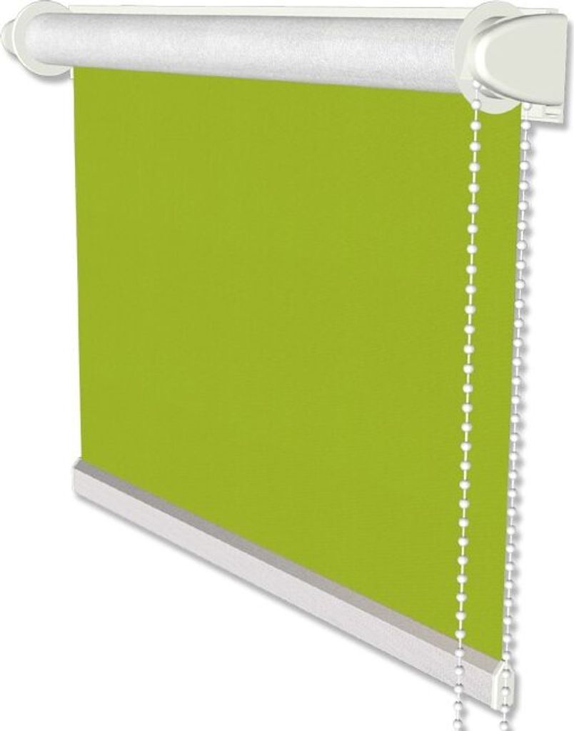 Interdeco Klemmfix Seitenzugrollo, Thermorollo Grün Verdunkelung, Rollo Modell SZ3, Stoffbr. x Höhe 67,5 x 215 cm