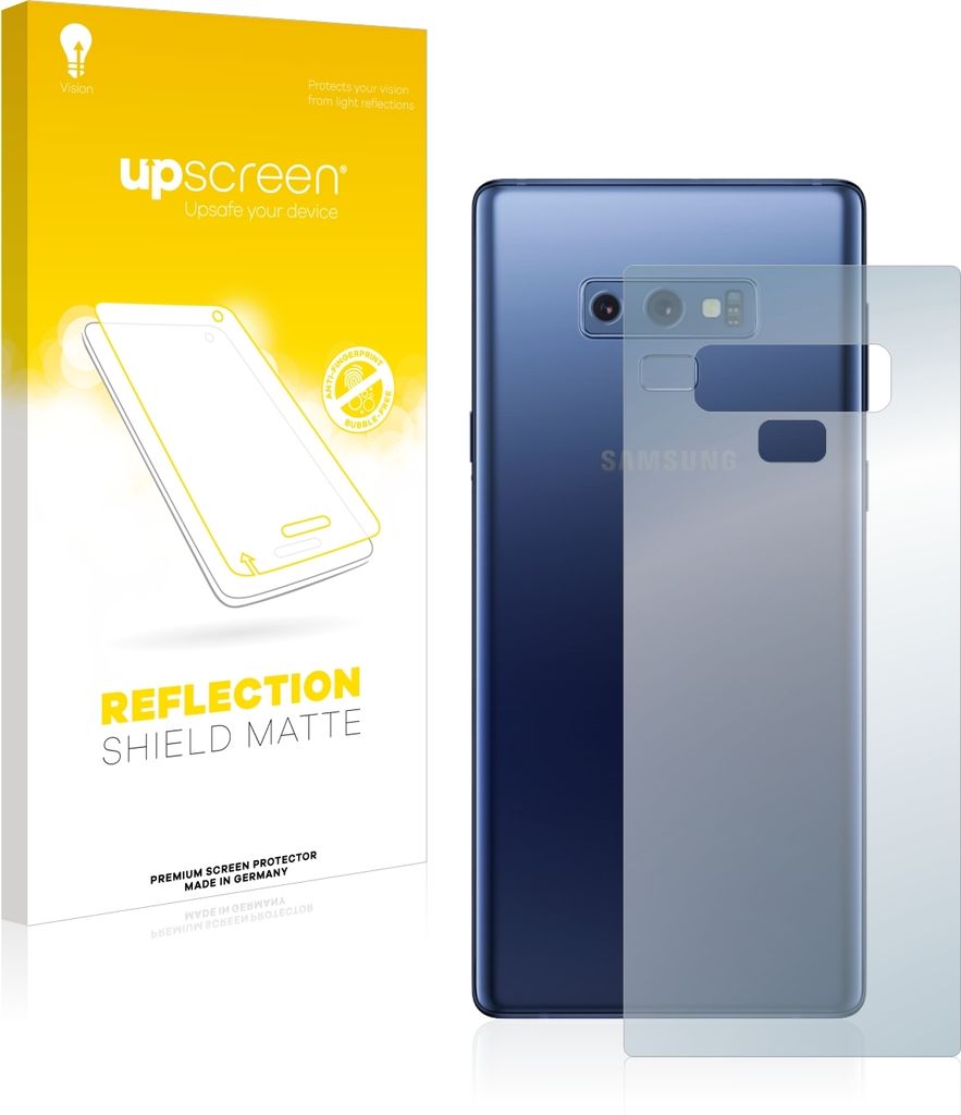 upscreen Schutzfolie für Samsung Galaxy Note 9 (Rückseite) Folie Matt Entspiegelt Anti-Reflex