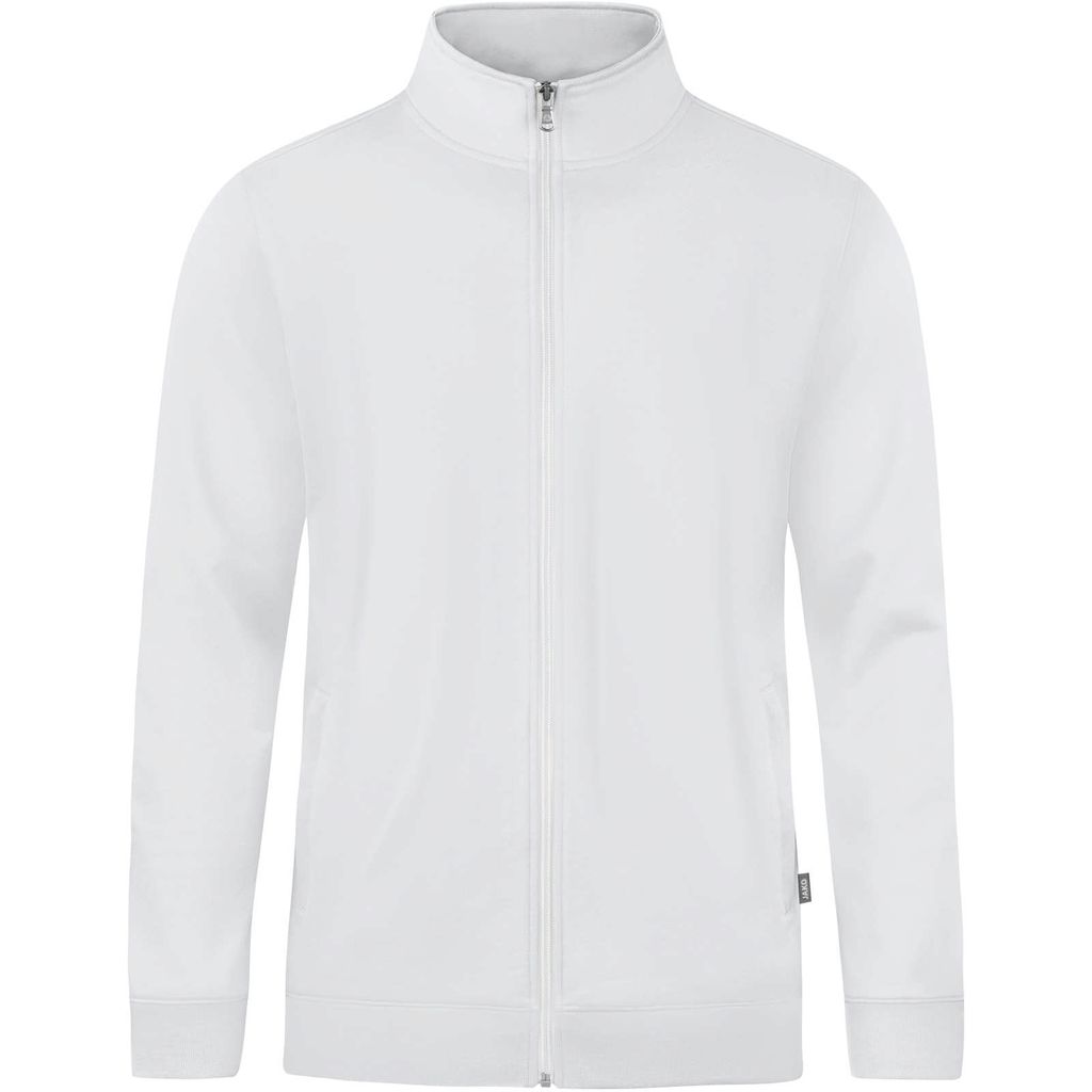 JAKO Unisex Sweatjacke Doubletex, Farbe:weiß, Größe:3XL