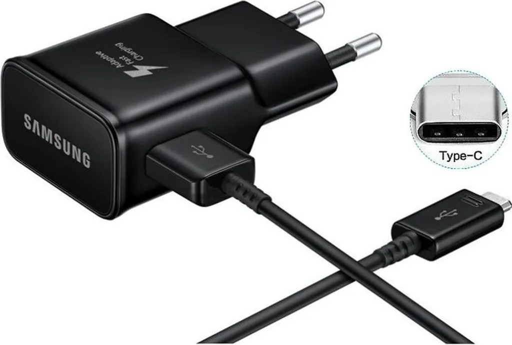 Caricabatterie Samsung EP-TA20EBE Originale USB-C: Ricarica Rapida 15W Nero