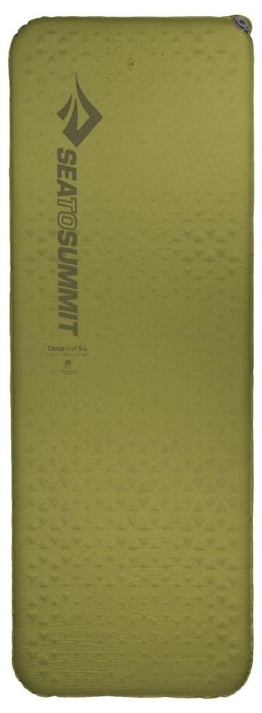Sea To Summit Sea to Summit Camp Mat Self Inflating Rectangular Large Isomatte (Maße 201 x 64 x 3,8 cm / Gewicht 1,180kg / Isoliert bis -10°C) Ol...