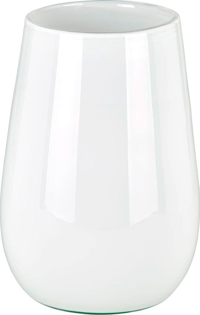 Lambert Pisano Vase groß Überfangglas weiß, H 30 cm, D 22 Produktbild 