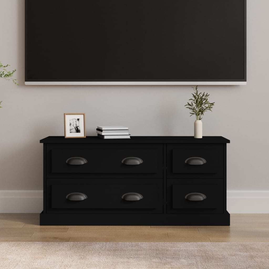Maison Exclusive - TV-Schrank Schwarz 100x35,5x45 cm Holzwerkstoff
