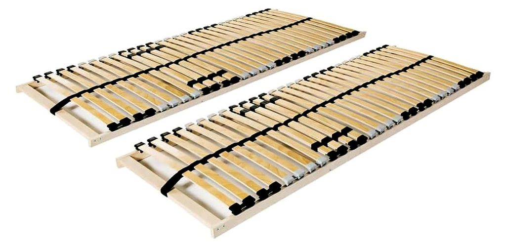2 x Lattenrost ohne Matratze 70 x 200 cm für Schlafzimmer, Hotel, Schlafzimmer