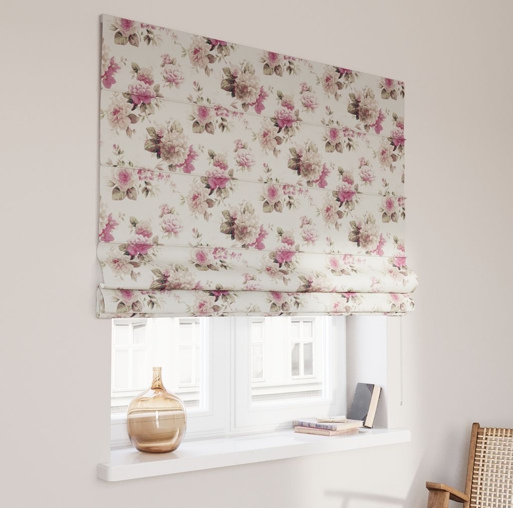 Dekoria Raffrollo Capri, beige- rosa, 120 x 160 cm