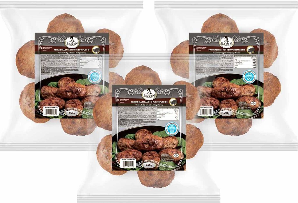 BARIN SET 3x Frikadellen Kotlety aus Schweinefleisch 1950g Produktbild 