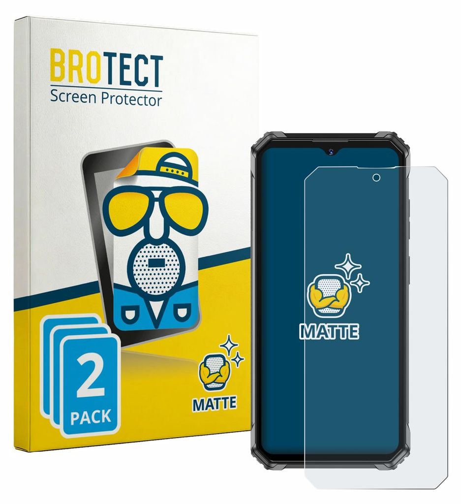 2x BROTECT Schutzfolie für Oukitel G7 Displayschutz Displayschutzfolie Folie Matt Entspiegelungsfolie