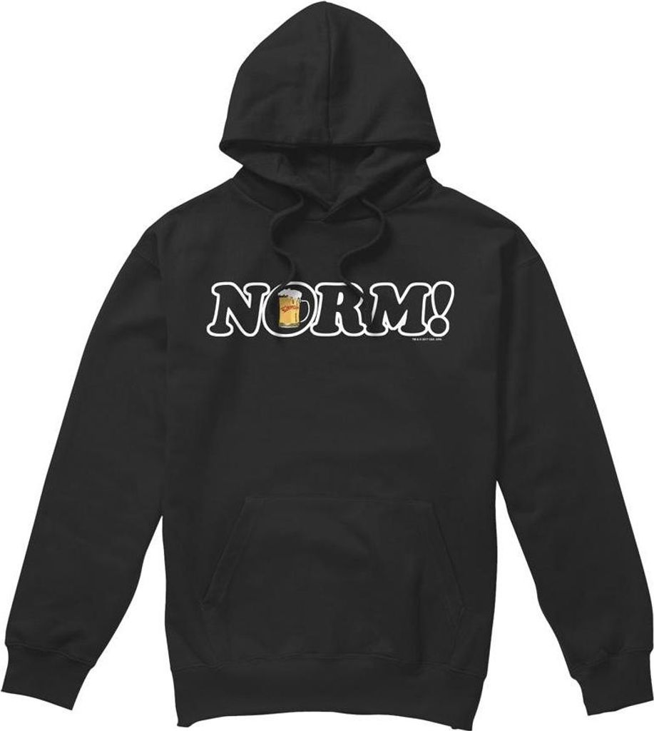 Cheers - "Norm!" Kapuzenpullover für Herren TV7574 (XL) (Schwarz)