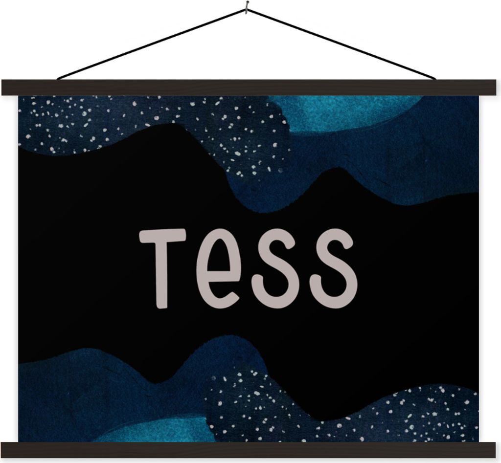 MuchoWow Textilposter Tess - Pastell - Mädchen 40x30 cm mit schwarzem Rahmen - Dekorationen