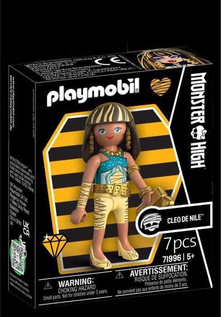 PLAYMOBIL Monster High Cleo de Nile, Spielfigur mit Zubehör, 4+ Jahre, Prinzessin Mumie
