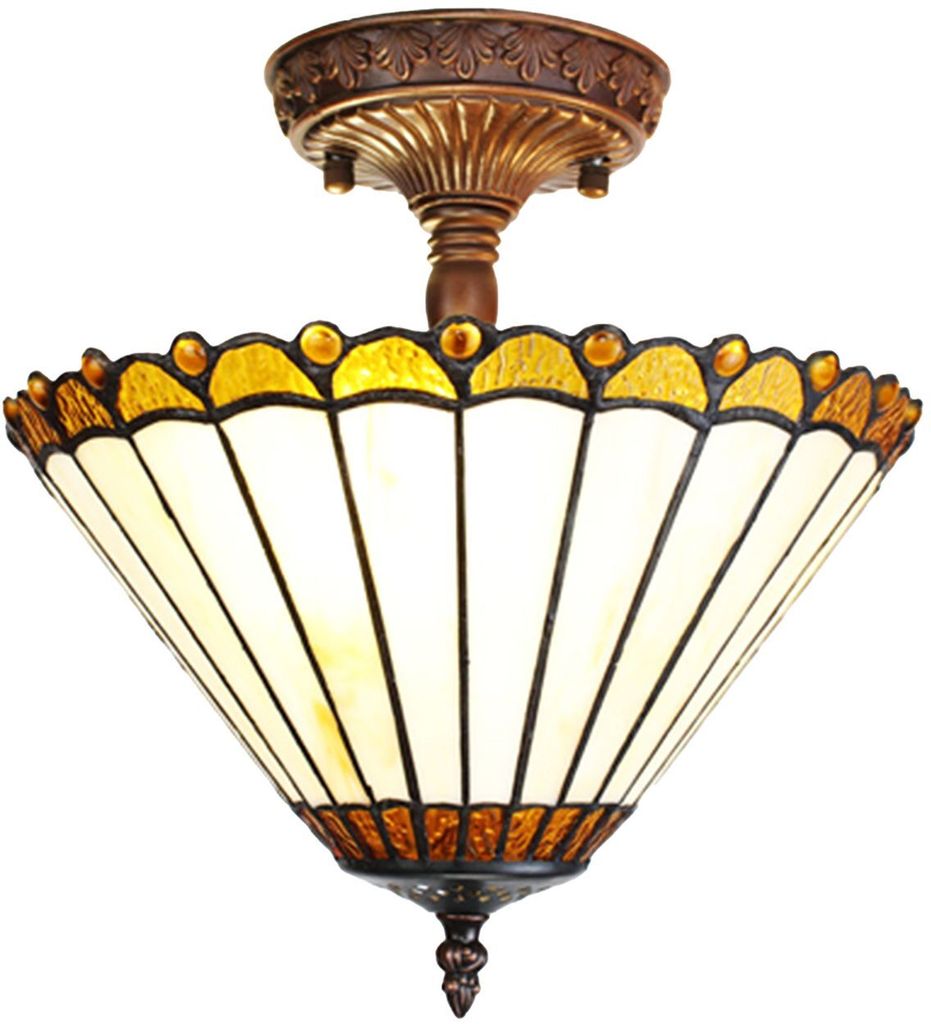 Clayre & Eef 5LL-6281 Stropné svetlo TiffanyØ 29x30 cm Obrázok produktu 