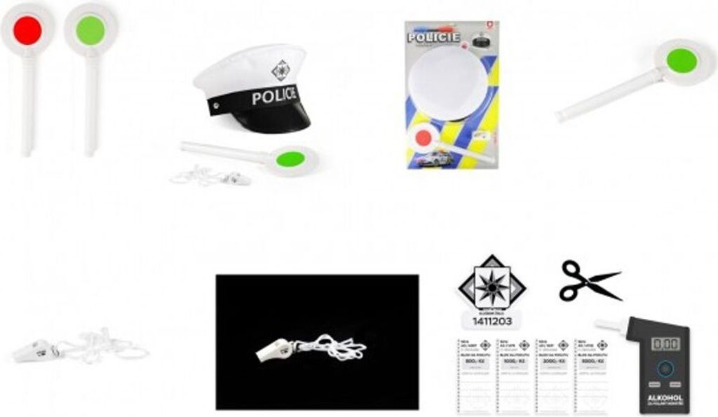 RAPPA Dopravná polícia s terčom a píšťalkou Obrázok produktu 