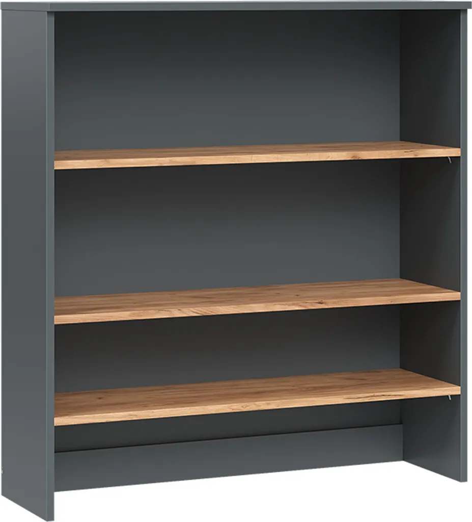 Mobiletto Bagno Viktor Vicco 93,6 cm Antracite e Rovere Dorato