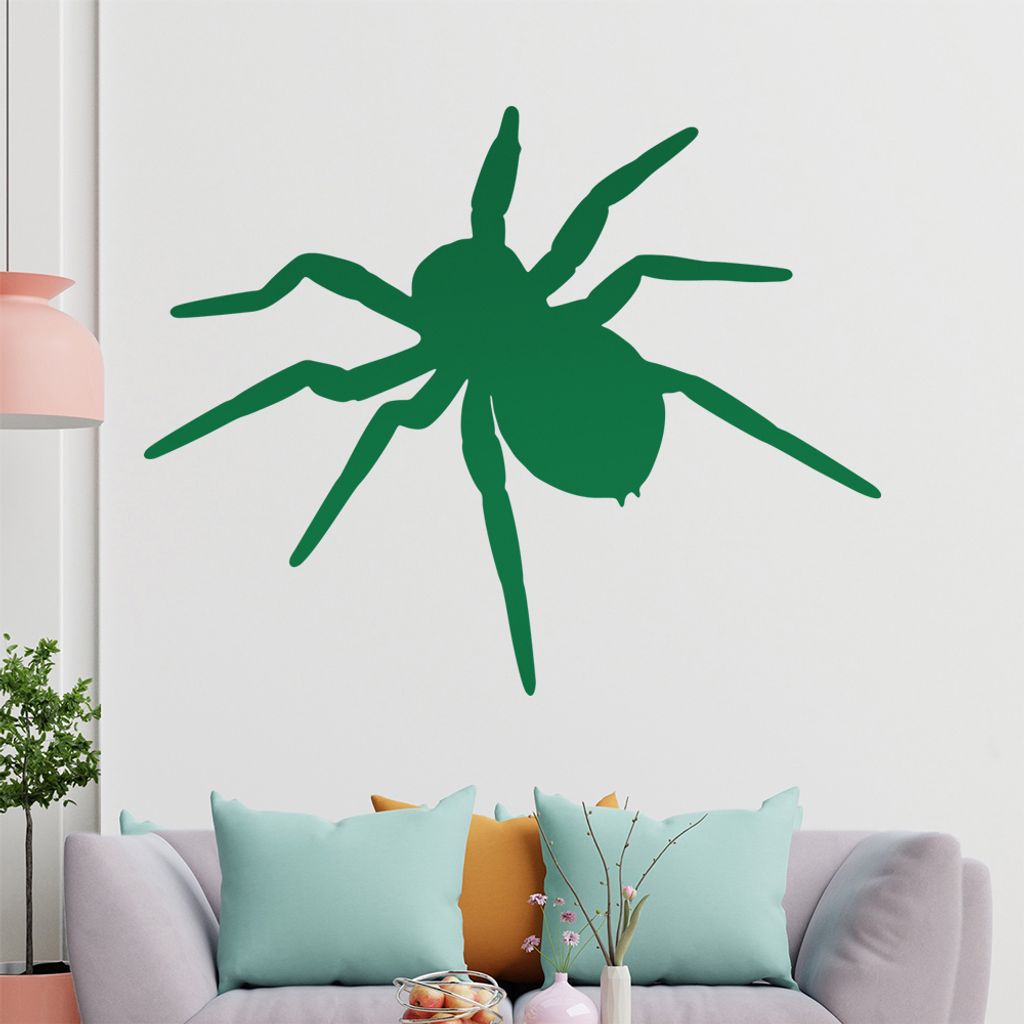 KIWISTAR Spinne - Spinnweben Vogelspinne Zecke Wandtattoo in 6 Größen - Wandaufkleber Wall Sticker - Dekoration, Küche, Wohnzimmer, Schlafzimmer...