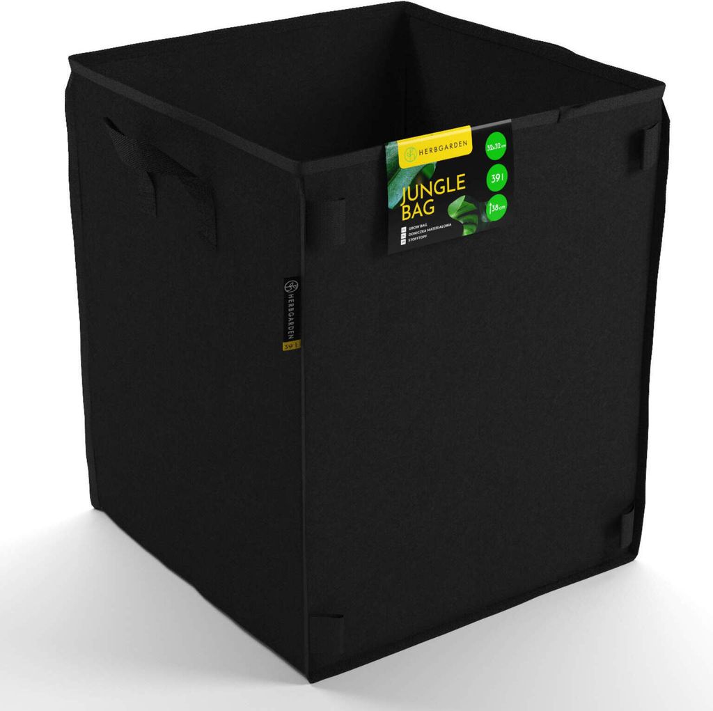 Herbgarden Jungle Bag 39L - Stoff Topf 32x32x h38cm für Growbox