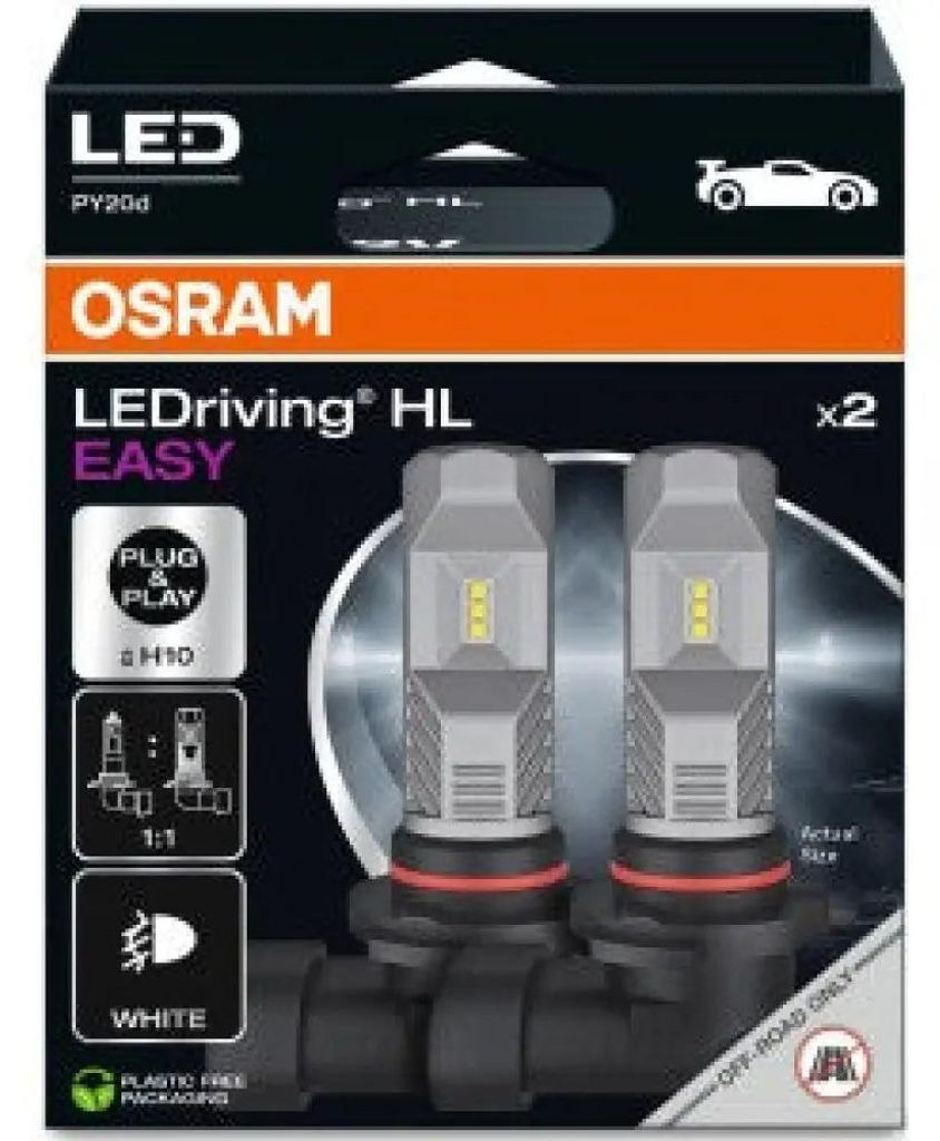 Osram H10 Ledriving Hl Easy 6000K 8,2W 12V Hängende Faltkarton X2 Stück