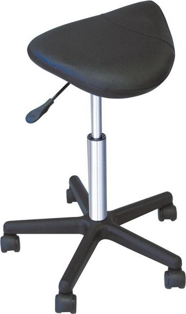 Comair Friseurhocker schwarz 57-83cm