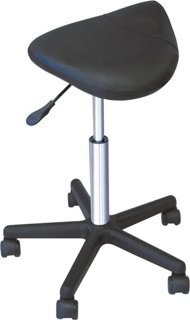 Tabouret de travail réglable Comair noir 57-83 cm avec roulettes