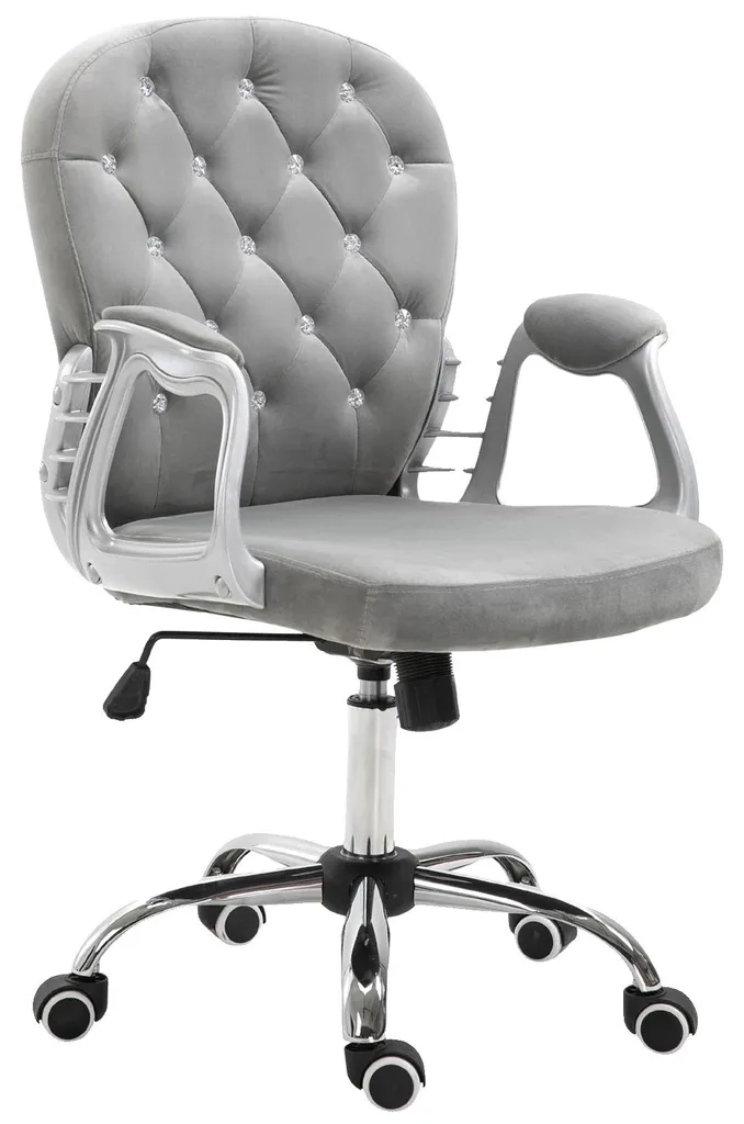 Chaise bureau ergonomique contre mal de dos réglable grise 59,5x60 cm
