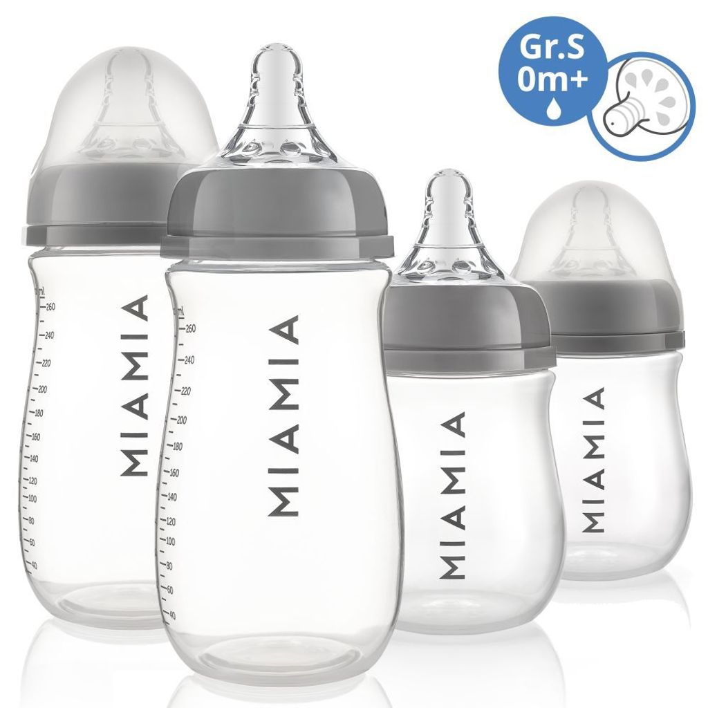 MiaMia PP-Flasche 4er Pack 140 ml & 260 ml Produktbild 