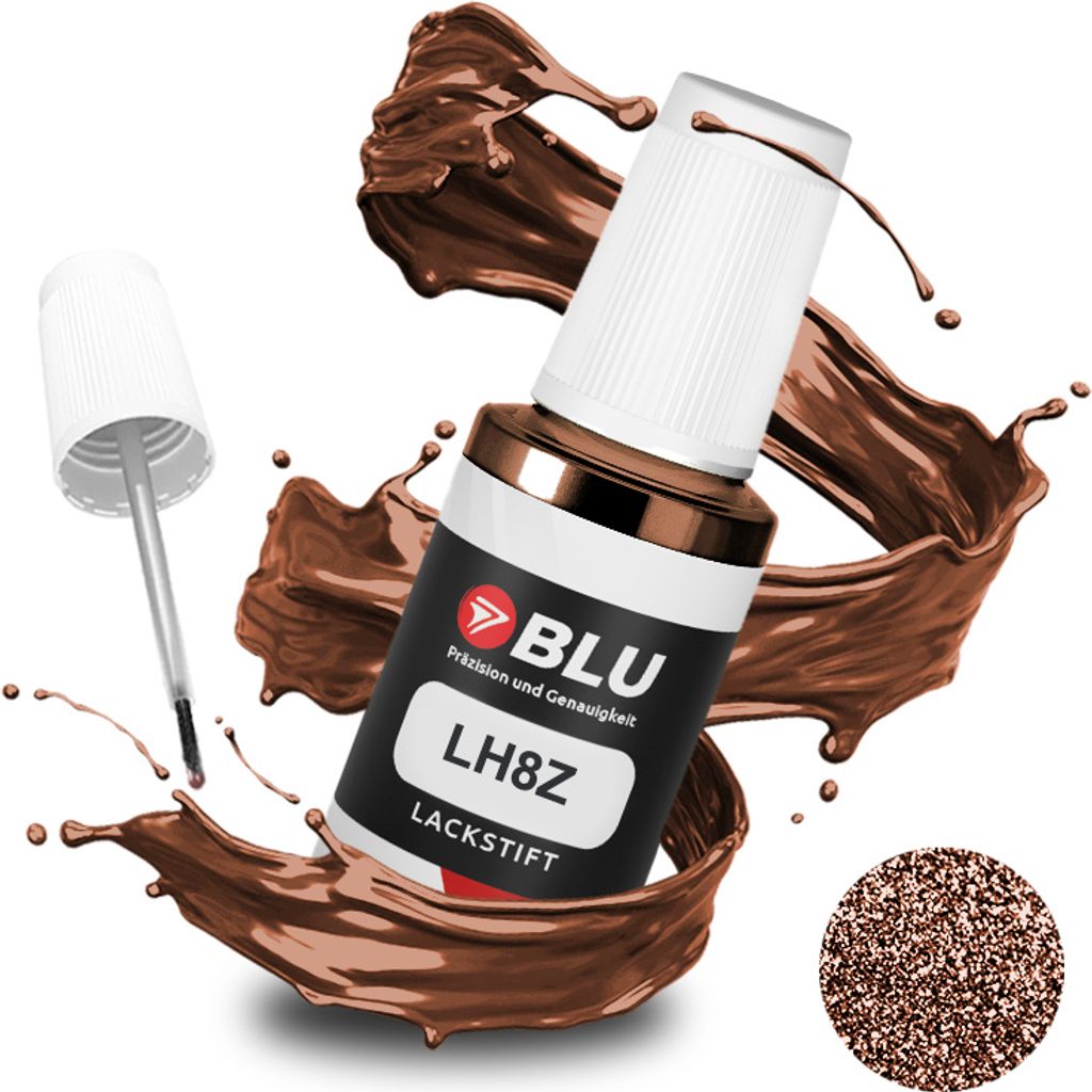 BLU Auto Lackstift Brown kompatibel für Volkswagen LH8Z Toffee Graciosa | Auto Lack Reparatur Ausbesserungslack