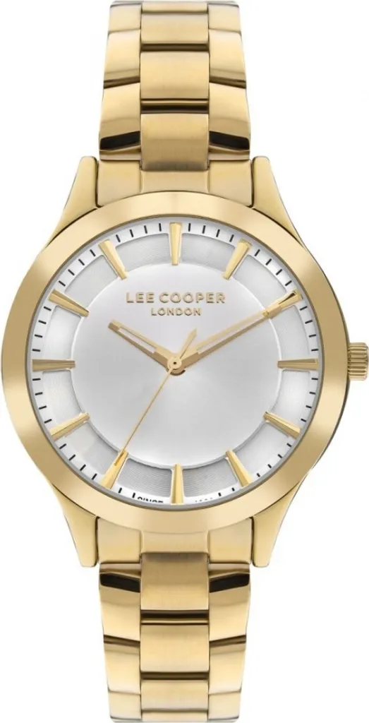 Montre Femme Dorée Lee Cooper LC07880.130 avec Bracelet en Acier Maillé