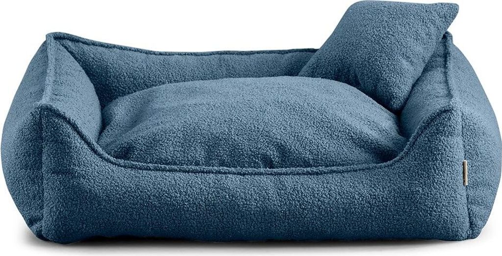 Hundebett Kleine Hunde Bear - Hundekissen Waschbar - Inklusive kleines Kissen - Farb- und Größenwahl (XXXL - 130x110, Blau)