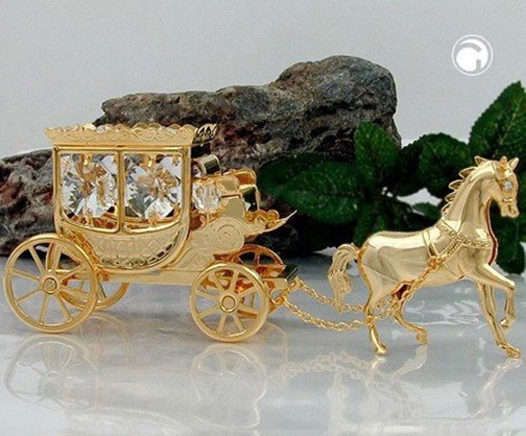CRYSTAL TEMPTATIONS - Horse with Carriage Pferd mit Kutsche Produktbild 
