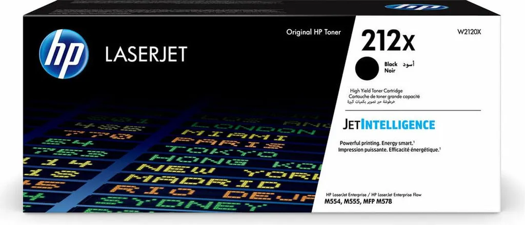 Toner Original HP 212X Noir W2120X Haute Capacité pour LaserJet Pro