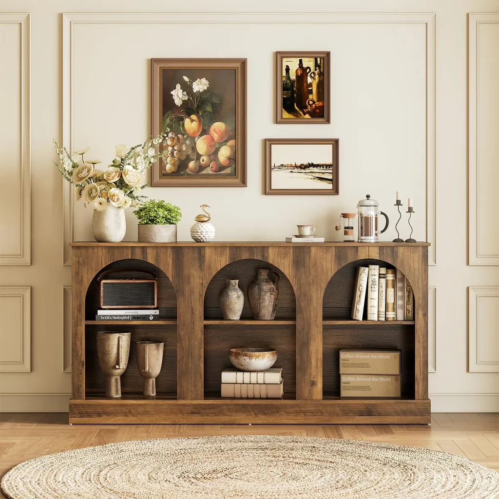 Console Gain de Place 160 cm : Solution de Rangement Entrée et Salon - 4
