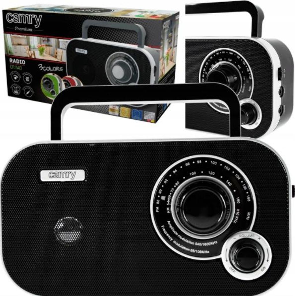 Camry CR 1140b Radio Tragbar Analog Grau Obrázok produktu 
