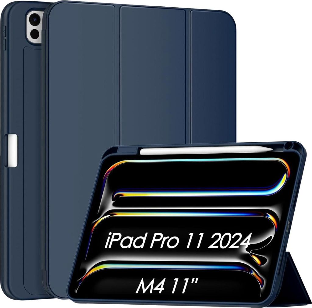 Schutzhülle für iPad Pro 11" Flip Flap Wake Up Stylus Pen Marineblau