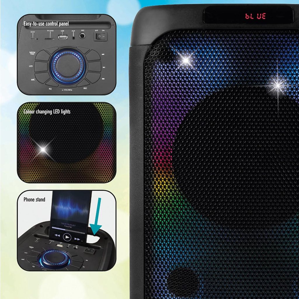 INTEMPO Bluetooth Karaoke Lautsprecher Produktbild 3