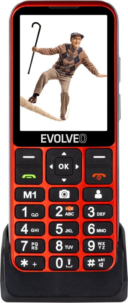 Evolveo EasyPhone ESLTRD, Balken, Dual-SIM, 7,11 cm (2.8"), Produktbild 