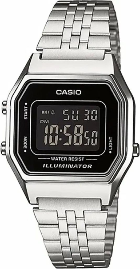 Casio Retro Collection LA680WA-1BDF Damenuhr Chronograph