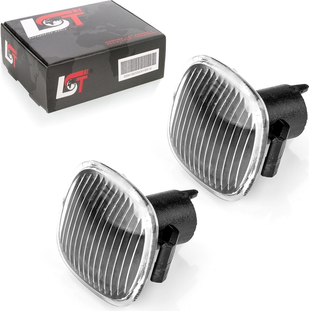 2x Seitenblinker Blinkleuchte schwarz klar für AUDI für SEAT für SKODA