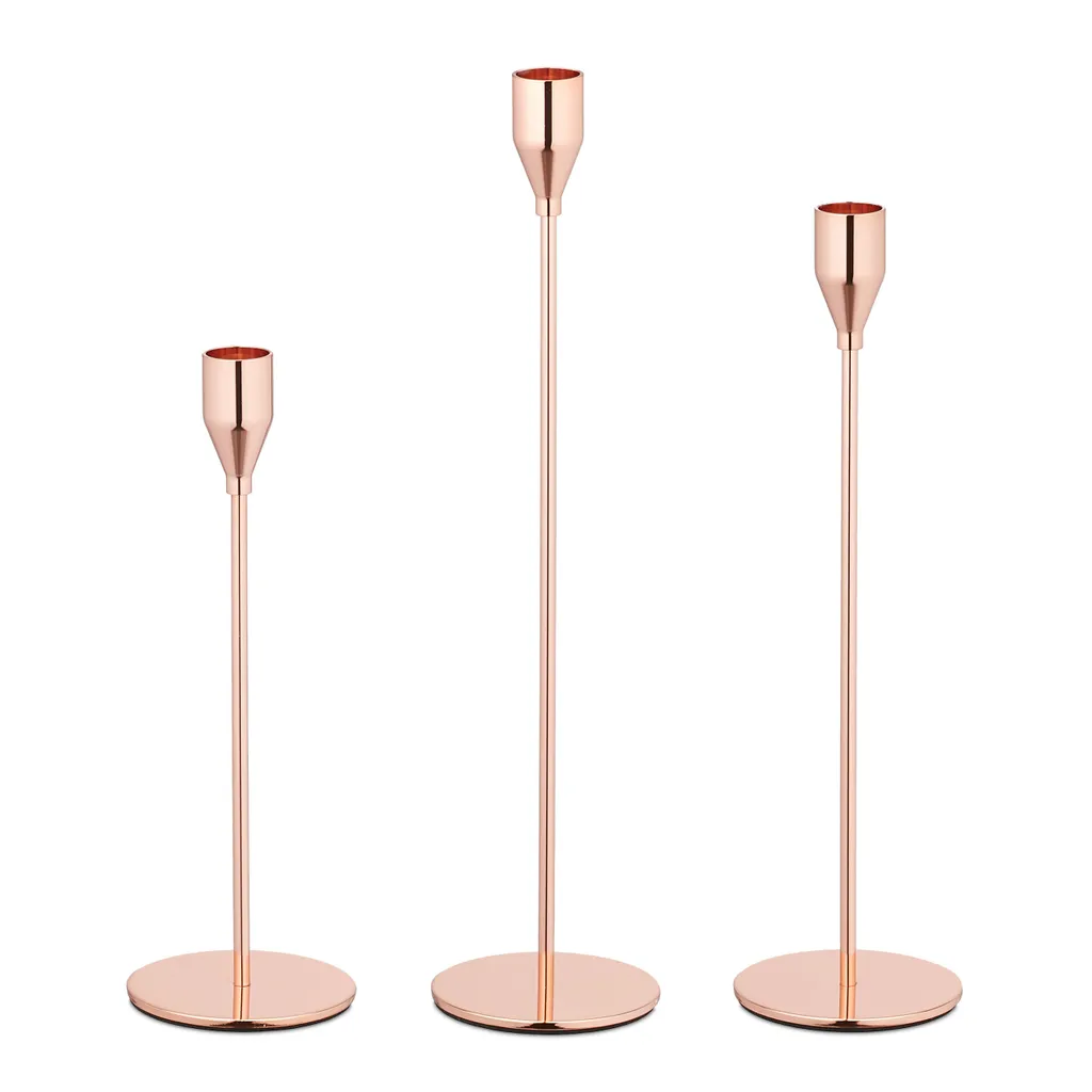 Bougeoirs Design Lot de 3 Chandeliers Modernes pour Décoration de Table