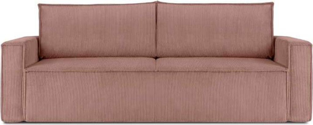 KONSIMO Schlafsofa in Pet Friendly Cord-Stoff mit Armlehnen Produktbild 