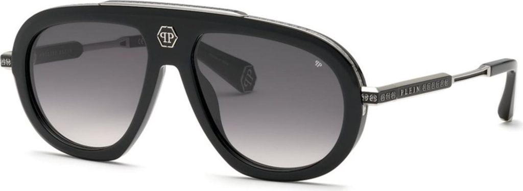 Philipp Plein SPP151V 700Y NERO LUCIDO 57/16/145 Herren Sonnenbrillen