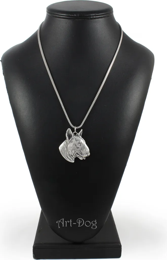 Collana Bull Terrier Argento Art-Dog - Gioielli Design Unico 3D Cane