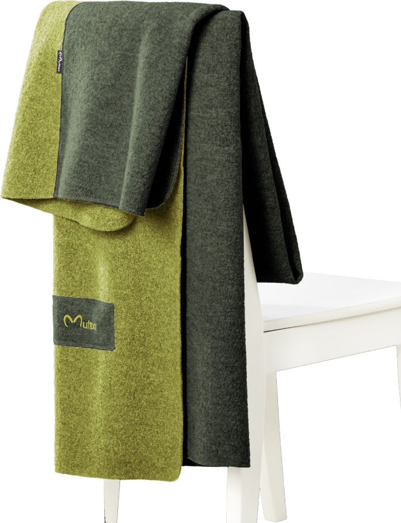 Mufflon W100 Mu-Blanket forest/kiwi one size Produktbild 