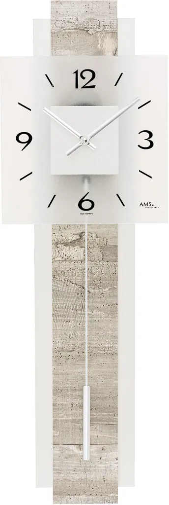 Pendule AMS 7471 : l'horloge murale classique sans tic-tac bruyant