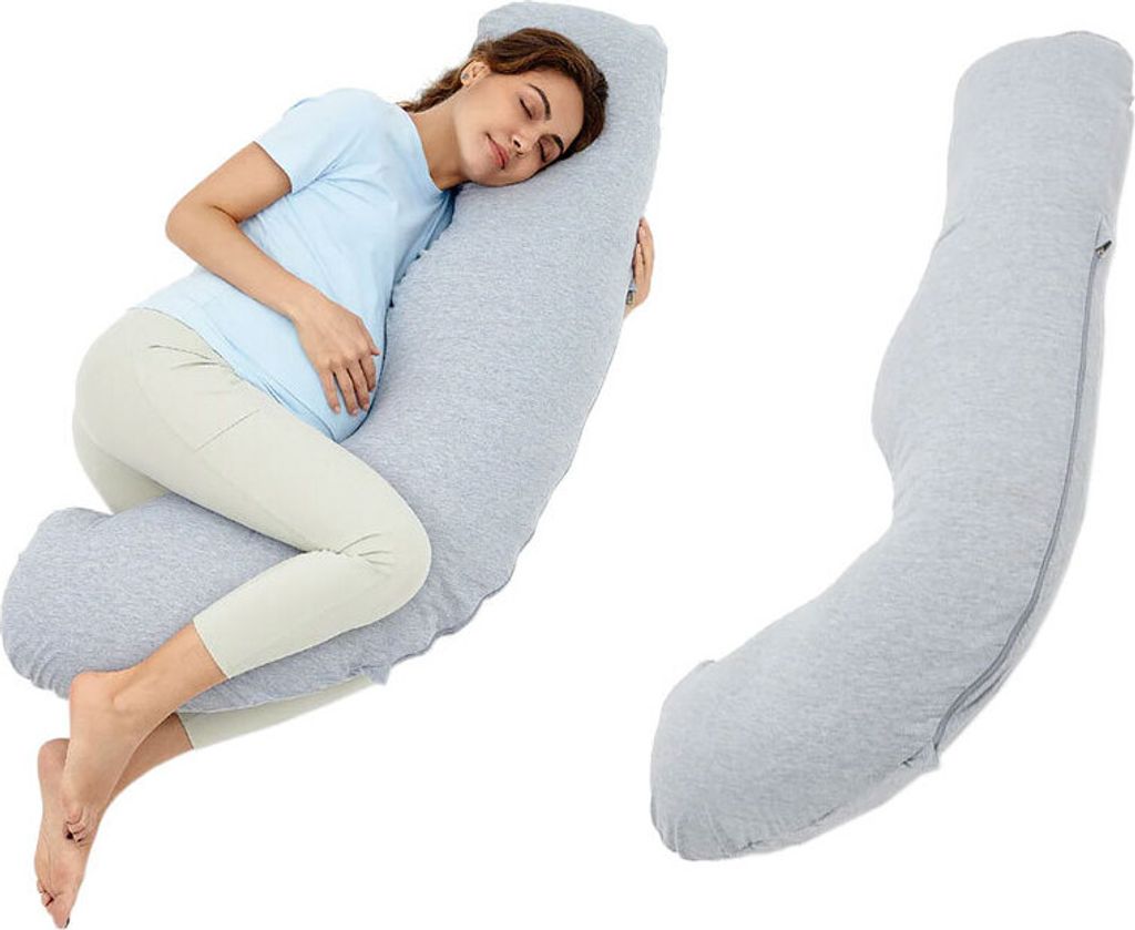 Momcozy coussin de grossesse en forme de J Image du produit 