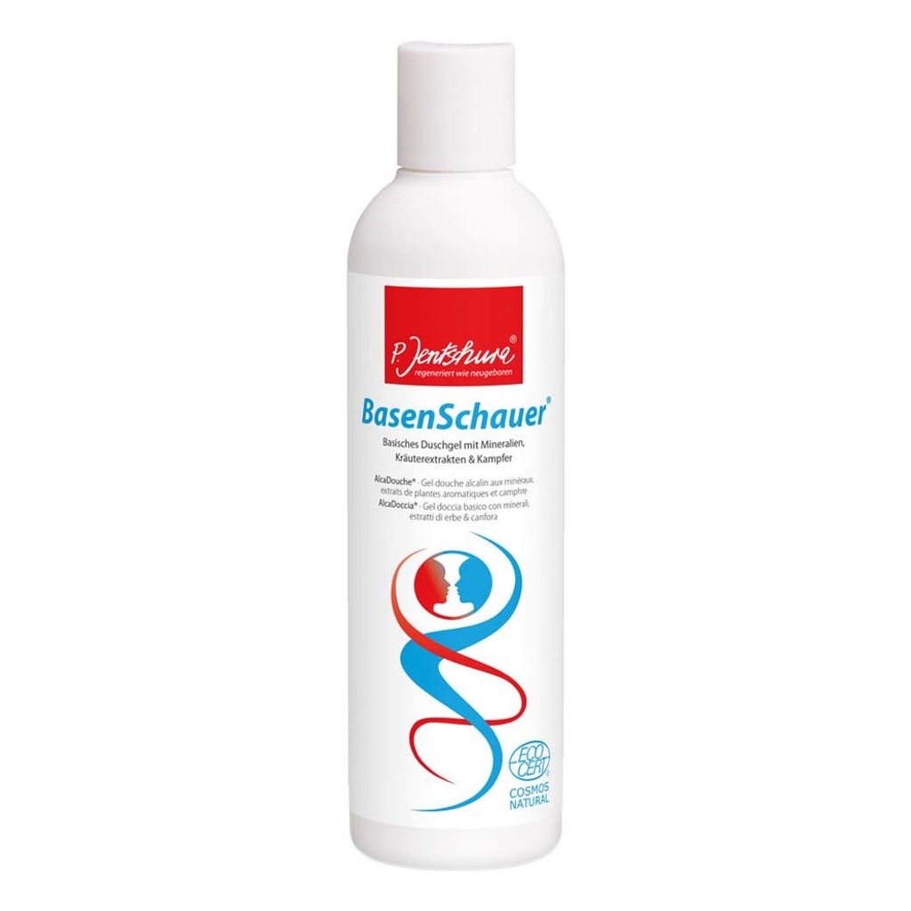 P. Jentschura BasenSchauer | 250 ml | Basisches Duschgel mit Mineralien, Kräuterextrakten & Kampfer