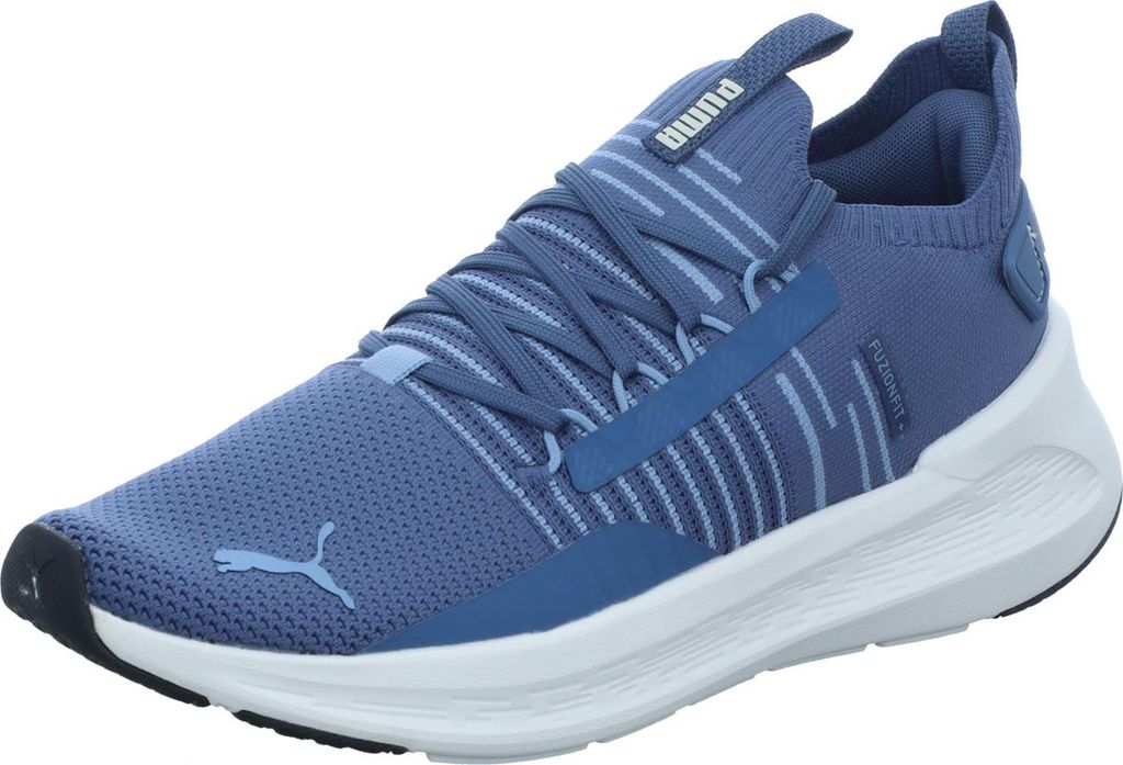 Puma Herren-Sneaker SOFTRIDE SYMMETRY FUZION LS Blau-Weiß, Farbe:blau, UK Größe:8